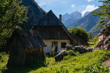 Scenic Landscape near the Vrsic Pass in Slovenia