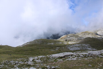 The Picos de Europa ("Peaks of Europe", also the Picos) are a mountain range extending for about 20 km (12 mi), forming part of the Cantabrian Mountains in northern Spain. 