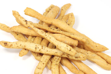 handmade bread sticks flavored with osemary