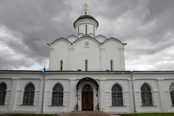 Uspensky cathedral (early XVI century) of Uspensky Knyaginin monastery. Vladimir town, Vladimir Oblast, Russia.