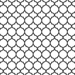 black and white arabic texture - vector illustration
