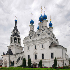Fototapeta na wymiar Annunciation cathedral (Blagoveshchensky cathedral, 1664) in Annunciation monastery. Murom town, Vladimir Oblast, Russia.