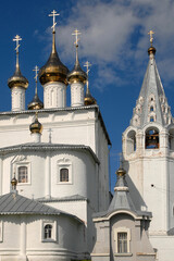 Fototapeta na wymiar Trinity cathedral (Troitsky cathedral, 1689) of St. Nicholas monastery (Nikolsky monastery). Gorokhovets town, Vladimir Oblast, Russia.