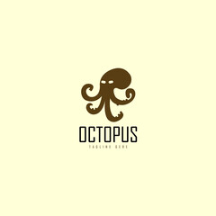 Octopus logo icon design concept