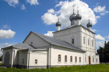Fototapeta na wymiar Trinity church (Troitskaya church, 1756). Vyazniki town, Vladimir Oblast, Russia.