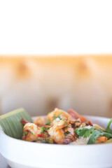 Fried Shrimp with garlic pepper in bowl