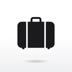 Suitcase icon vector . baggage sign