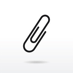 Paper Clip icon vector . Paperclip sign
