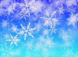 christmas background with snowflakes