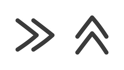 Fototapeta premium Drawn arrows isolated on white background. Sketch arrows design for business plan and education. Vector illustration 