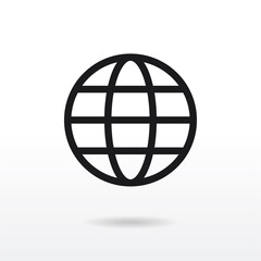 World icon vector . Earth sign