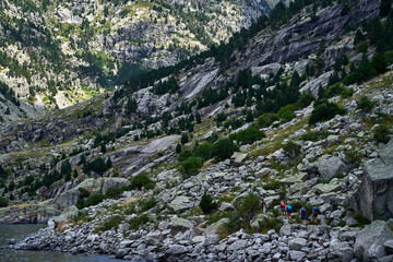 Paisajes del Parque Nacional de Aiguestortes, España.