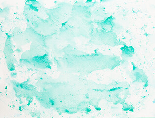 Abstract pink watercolor on white background.The color splashing in the paper.It is a hand drawn.