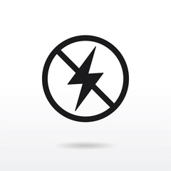 Obraz premium No Flash icon vector eps 10