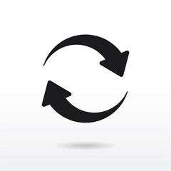 Reload icon vector . Refresh sign