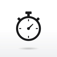 Stopwatch icon vector . Timer sign