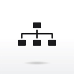 Network icon vector Networking sign