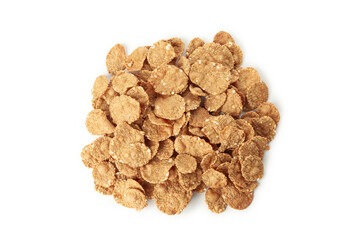 Group of muesli isolated on white background