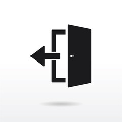 Door arrow icon vector eps 10