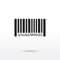 bar code icon vector . Barcode sign