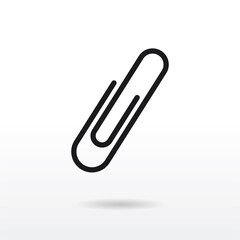 Paper clip icon vector eps 10