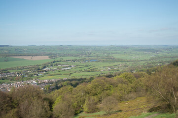 Obraz premium Views from the top of the Otley Chevin, Yorkshire.