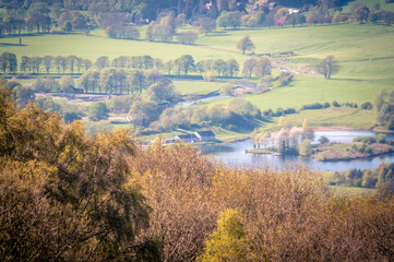 Views from the top of the Otley Chevin, Yorkshire.