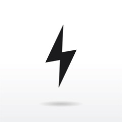 Flash icon vector . Lightning sign