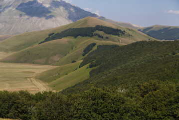 The plateau of Castelluccio in UMBRIA, Italy