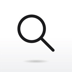 Magnify icon vector . Search sign