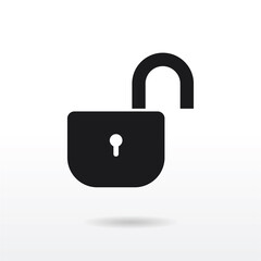 Lock icon vector . Security sign
