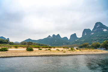 Landscape of li River in Guilin, Guangxi Province, China
