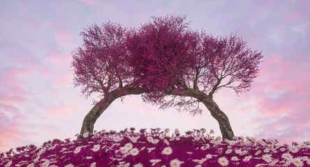 Fototapeten Lila Fantasielandschaft  © Kirill