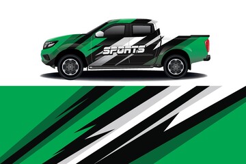 Plakat Sports car wrapping decal design 