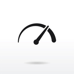 Speedometer icon vector . Speed sign
