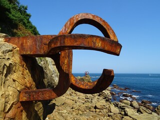 Fototapeta premium grzebień wiatru w San Sebastian