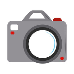 photography camera equipment lens flat icon style