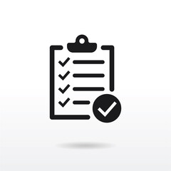 Check list icon vector . List sign