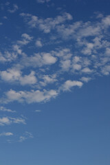 Beautiful cloudy in blue sky