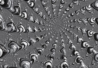 Abstract fractal gray and black coloe background