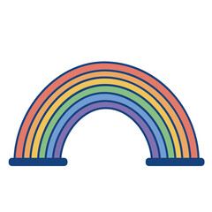 Isolated rainbow gay community lgbtq icon - Vector