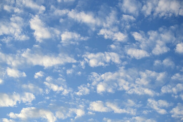 Beautiful cloudy in blue sky