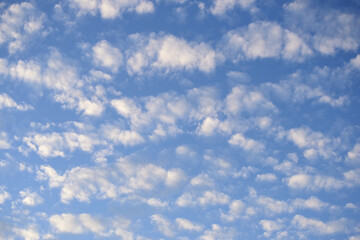 Beautiful cloudy in blue sky