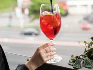 glass of sangria