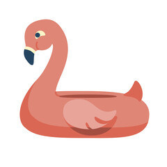 Isolated floater beach summer holiday icon- Vector