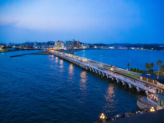 Fototapeta na wymiar 江ノ島の美しい夜景
