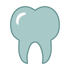 Isolated teeth pet things veterinary pets articles icon - Vector