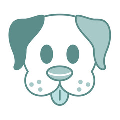 Isolated dog pet things veterinary pets articles icon - Vector