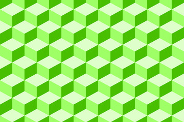 green isometric pattern
