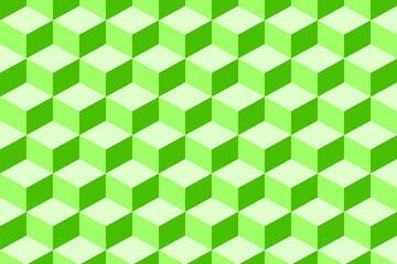 green isometric pattern